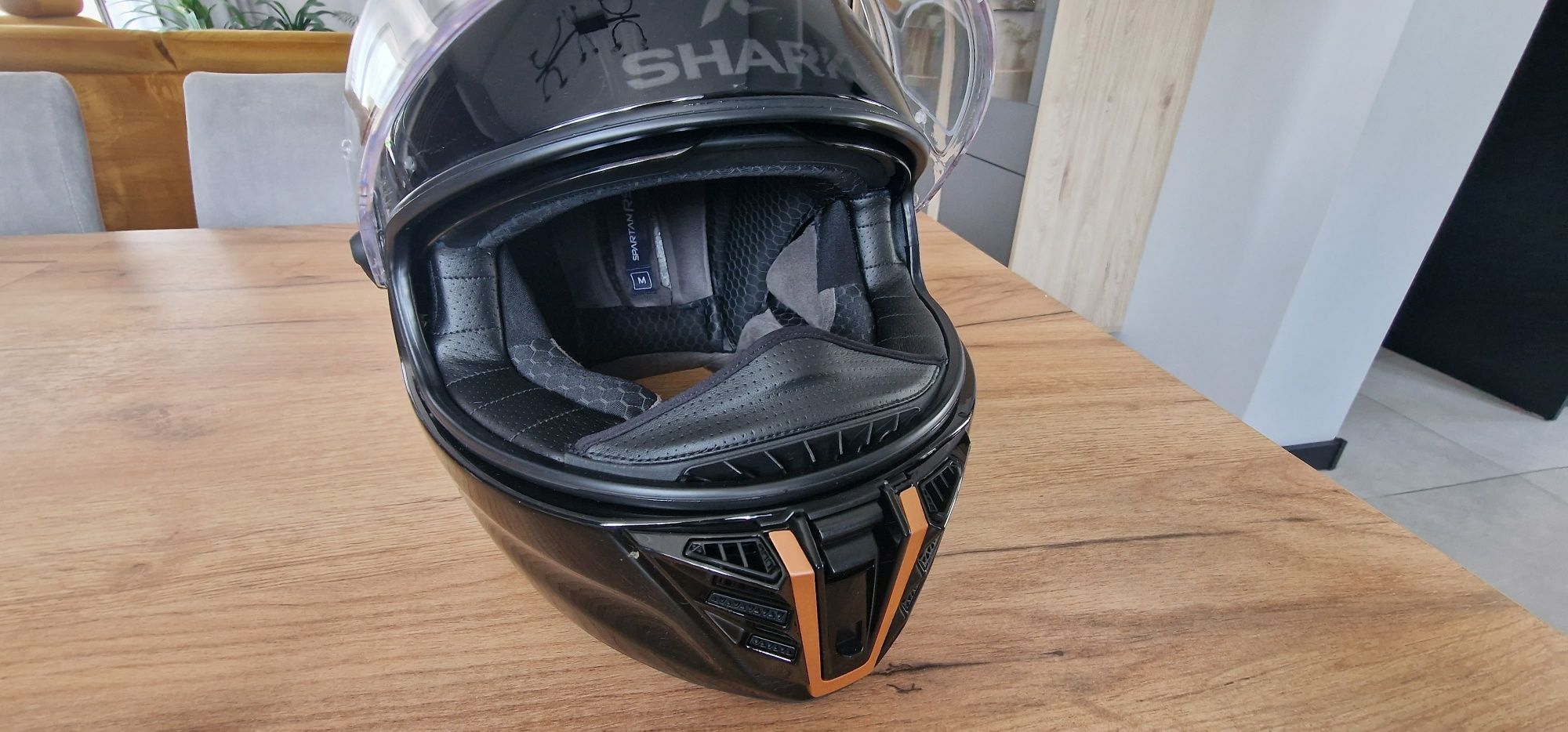 Kask motocyklowy shark spartan rs r. M jak nowy