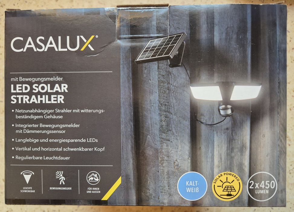 Lampa solarna z czujnikiem ruchu