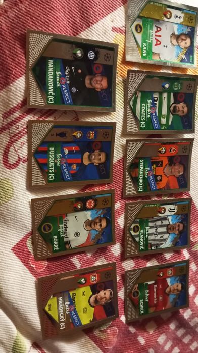 Cromos paralelos verdes especiais brilhantes
