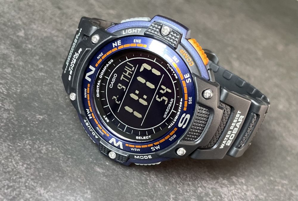 Годинник Casio SGW-100-2B новий оригінал компас термометр протрек