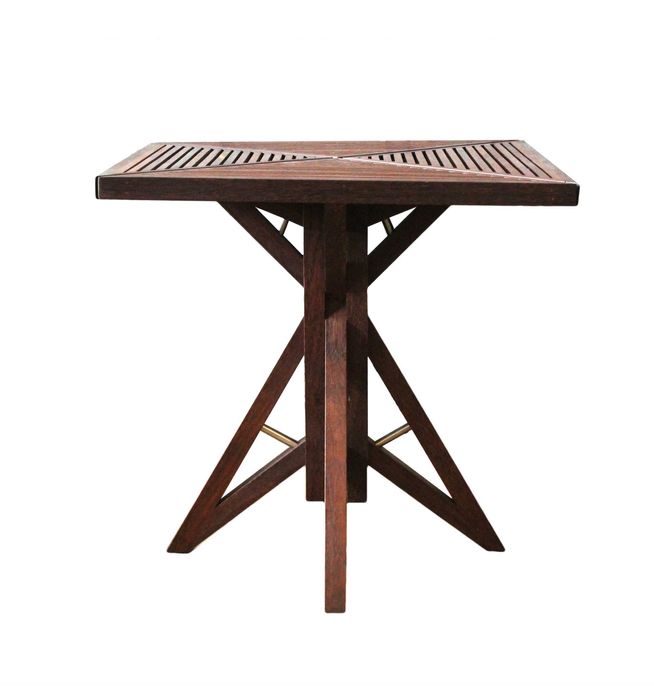 Unikatowy stolik z drewna Sucupira