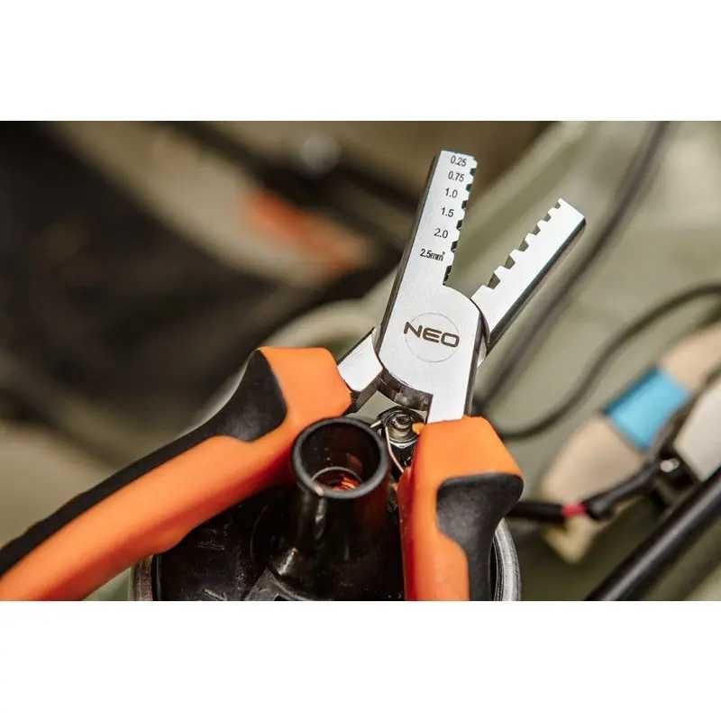 NEO Szczypce do zaciskania końcówek 0.25-2.5 mm2 140 mm Szybka Wysyłka