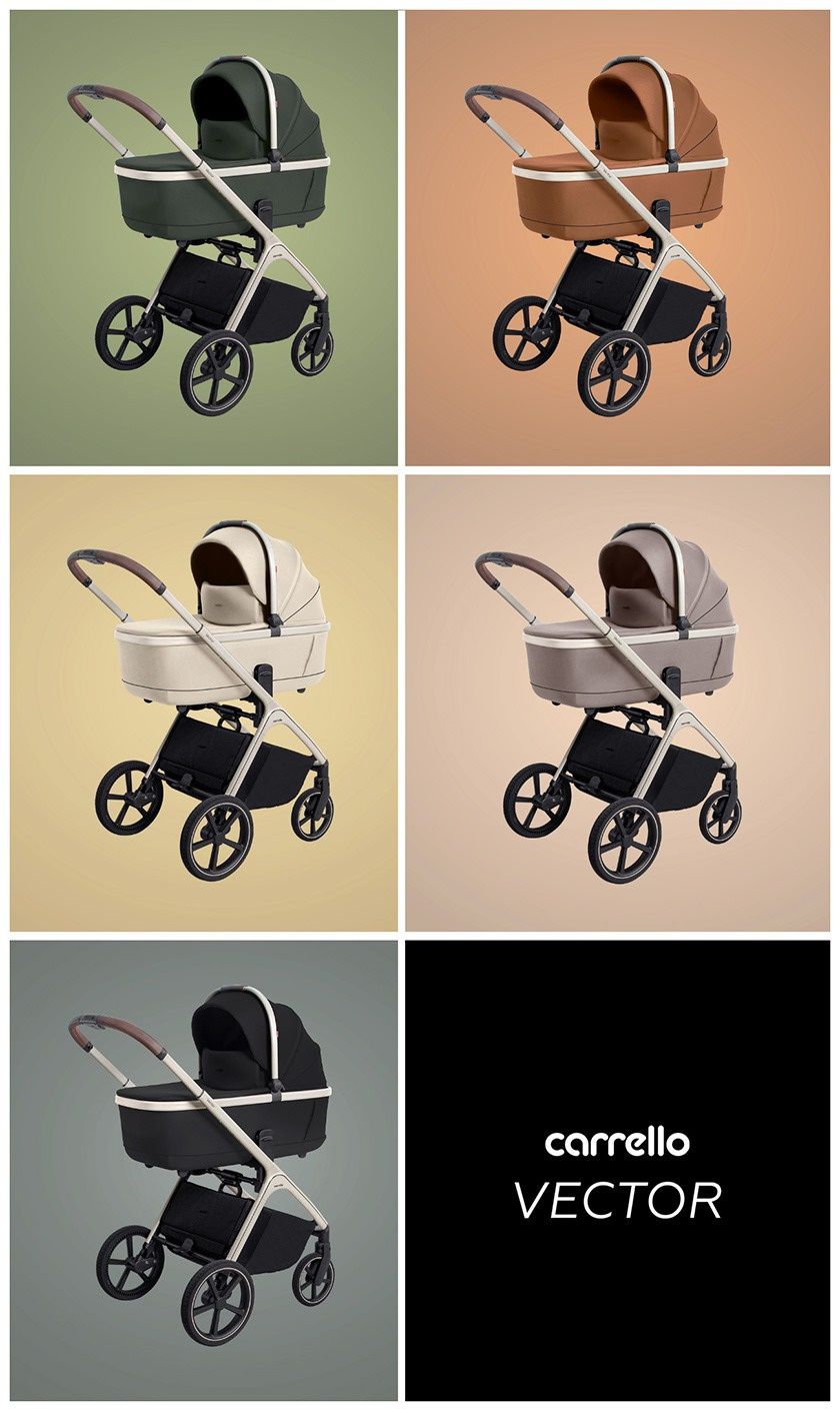 Carrello Vector super nowość lekki wózek 3w1 lub wózek 2w1