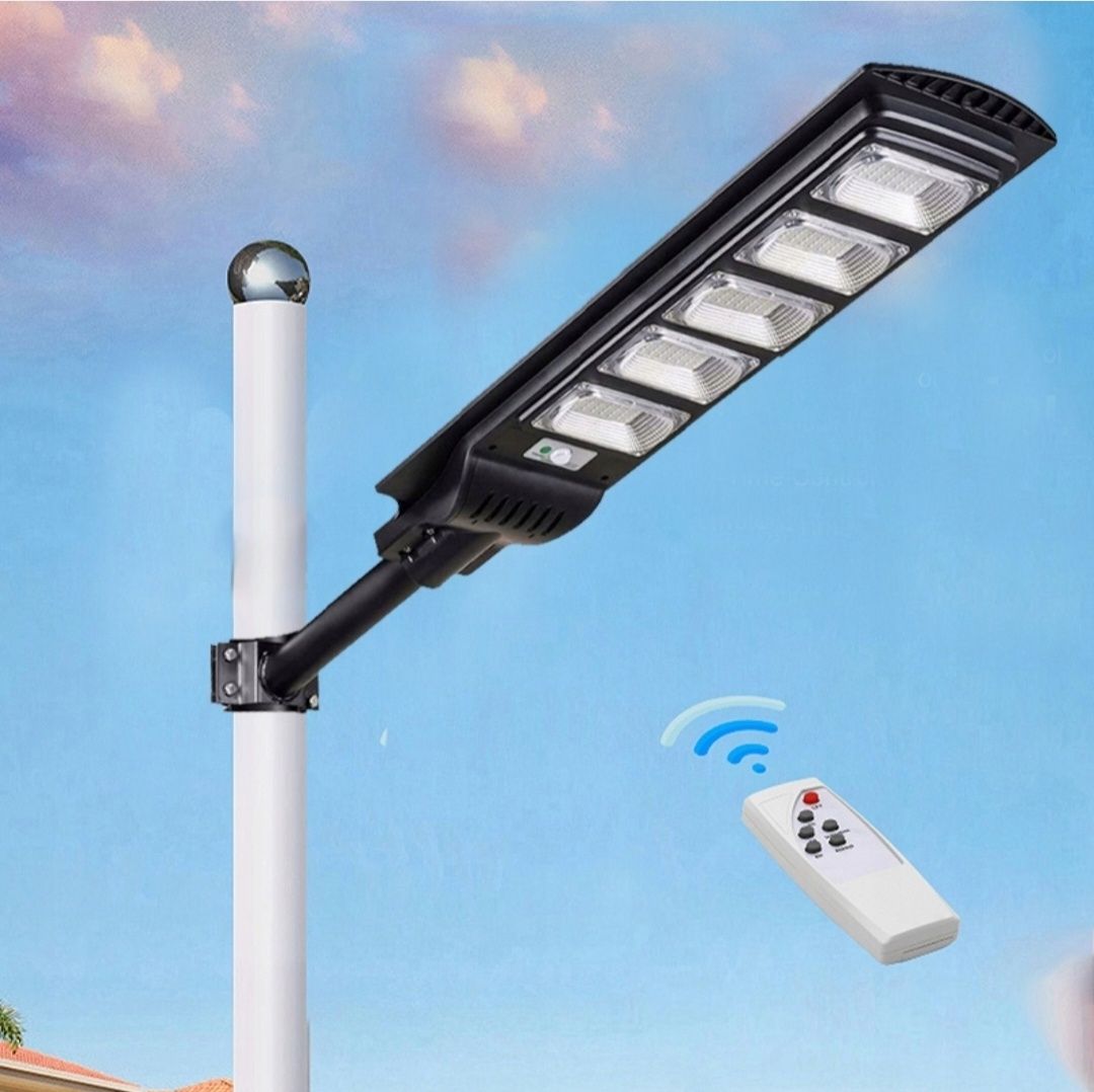 Lampa Solarna Uliczna VÖGLER LED 1800W  z Czujnikiem Ruchu+zmierzchu