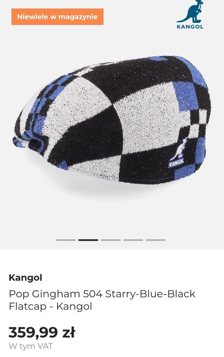 Kangol kaszkiet  super kolory