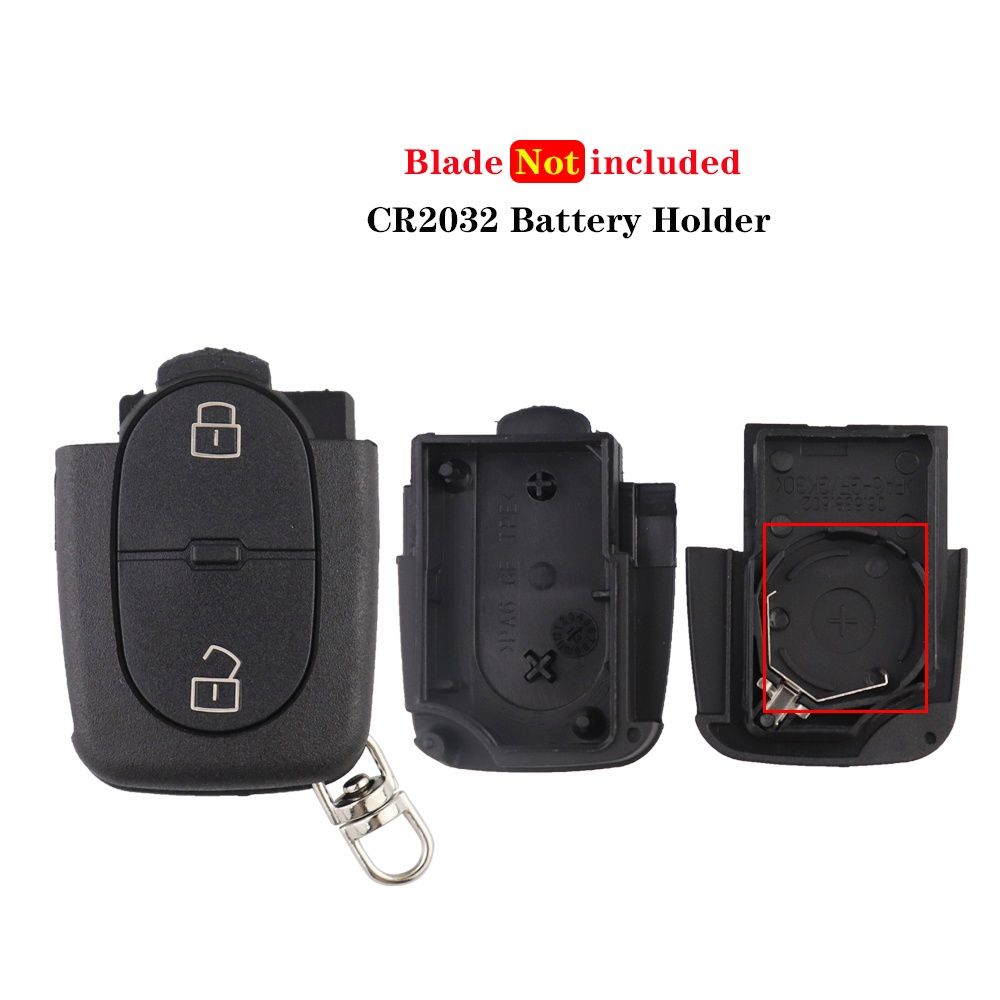 Carcaça de chaves de 2/3 Botões para Audi + Logótipo.