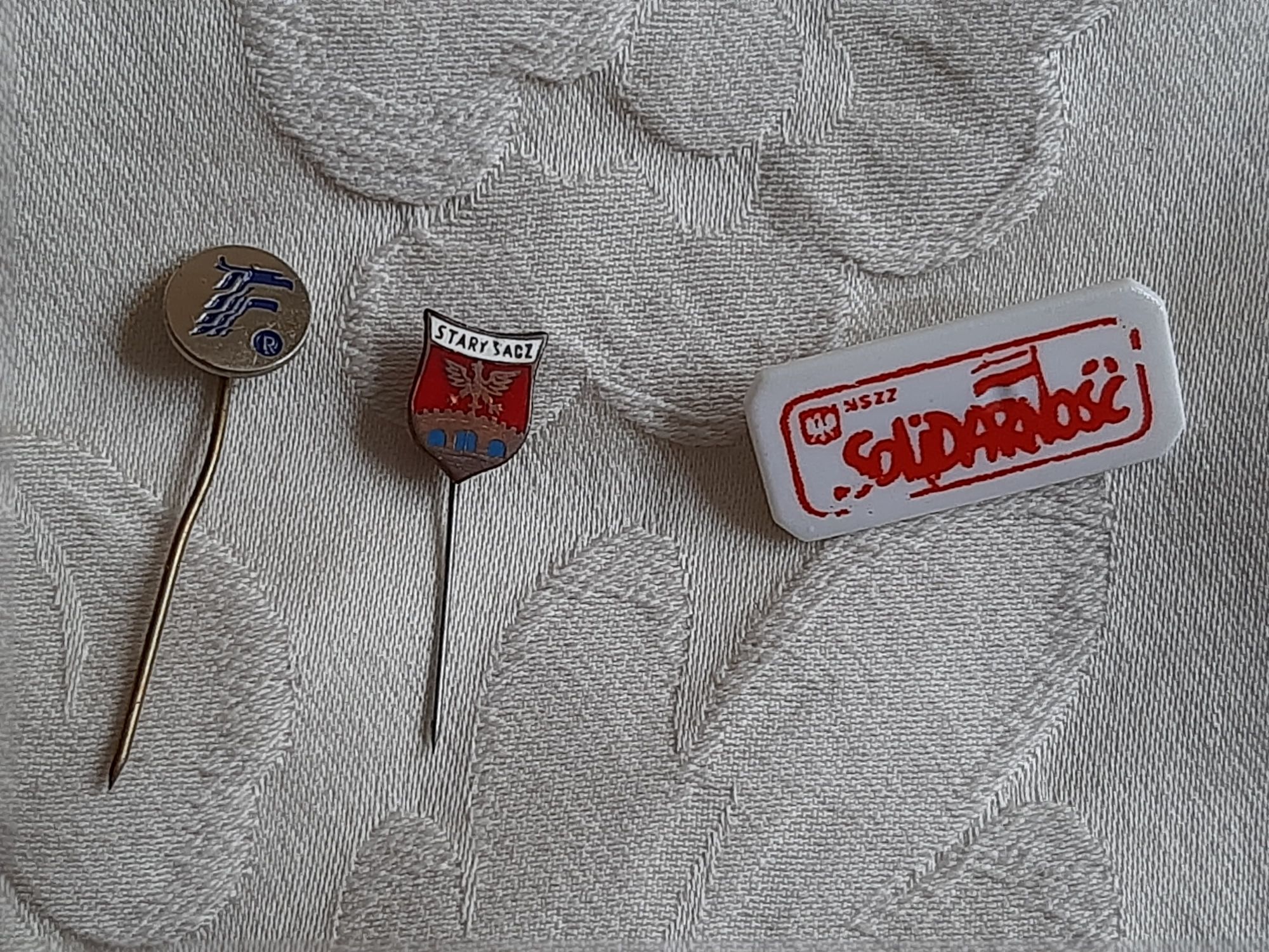 Pamiątka z PRL,wpinka Solidarnosc, Orbis, Fenix, Papież,