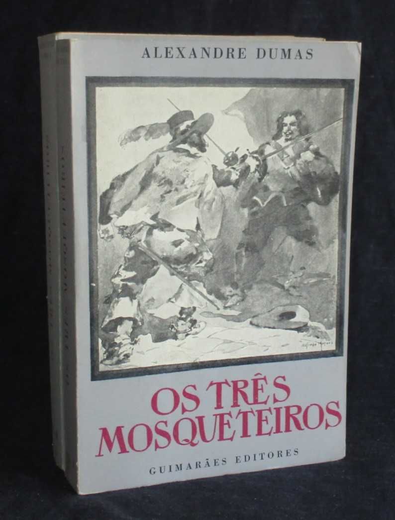 Livros Os Três Mosqueteiros Alexandre Dumas  2 Volumes Completo