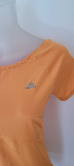Pomarańczowa damska koszulka sportowa Adidas, rozM