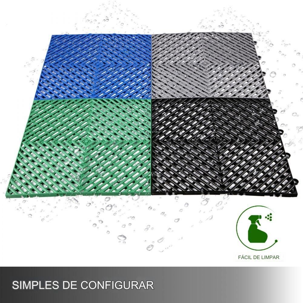 Azulejos de  piso emborrachado - Conjunto de 25 peças