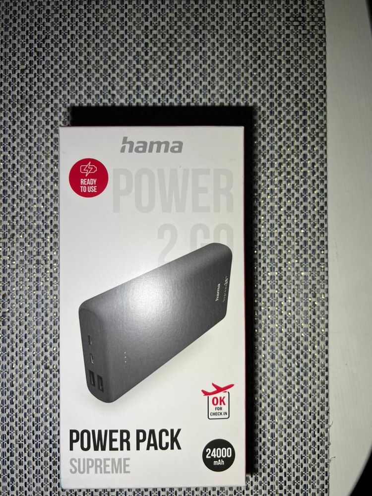Павербанк Hama Supreme 24HD 24000 mAh Grey (201670)