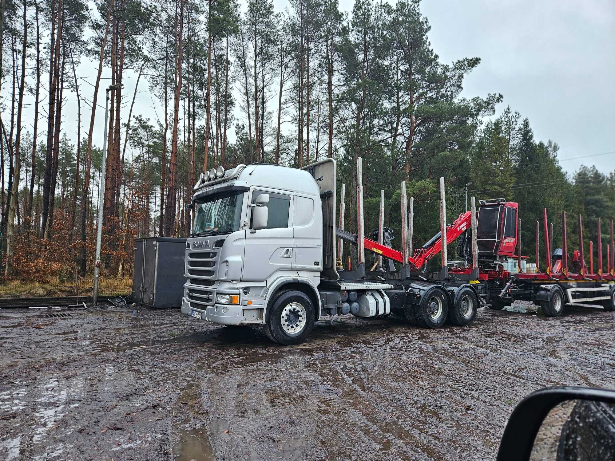 Scania do drewna drzewa lasu 6x4