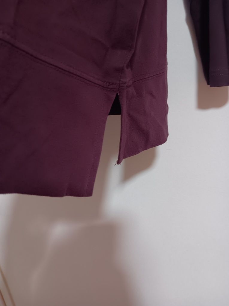 Blusa (cor uva) c/ franjas