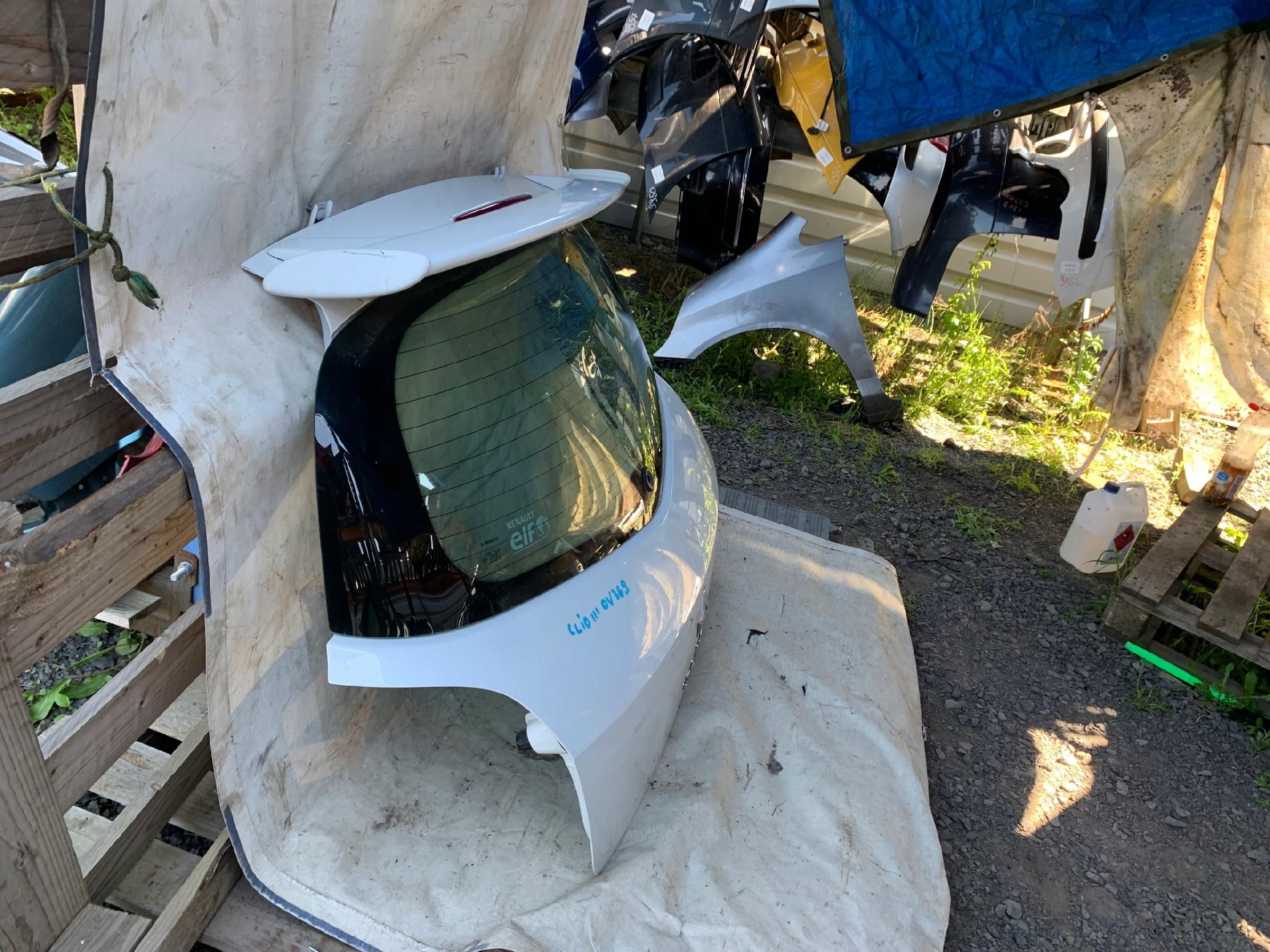 renault clio iii klapa bagażnika ov369 + spoiler lotka gt rs tuning