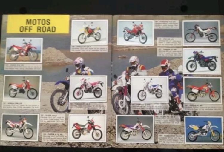 Caderneta antiga e rara COMPLETA Super Moto da Panini (anos 80/90)