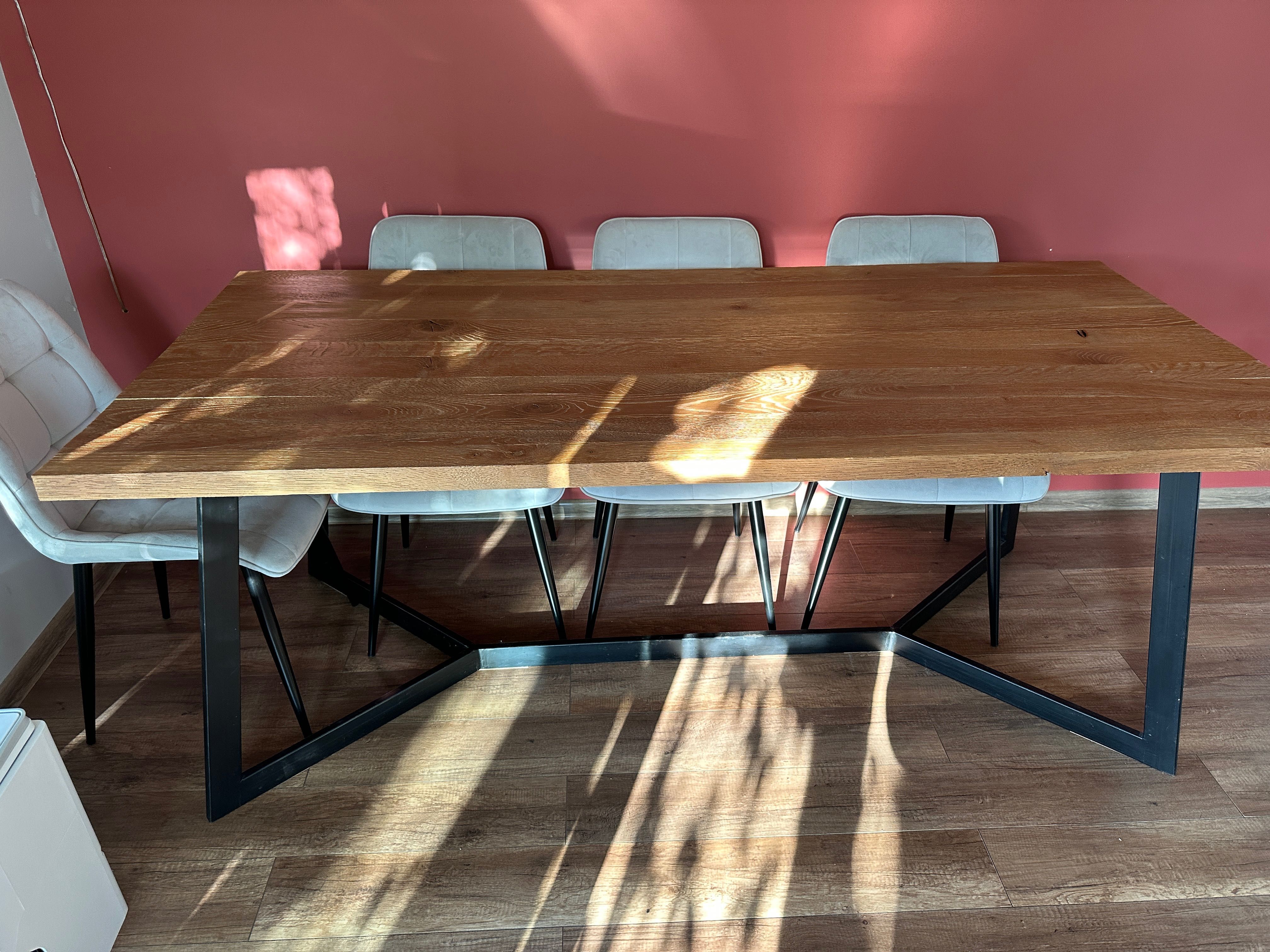 Stół dębowy loft