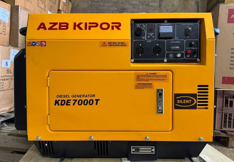 генератор дизельний Кipor 7000T закритий мідна обмотка стартер колеса