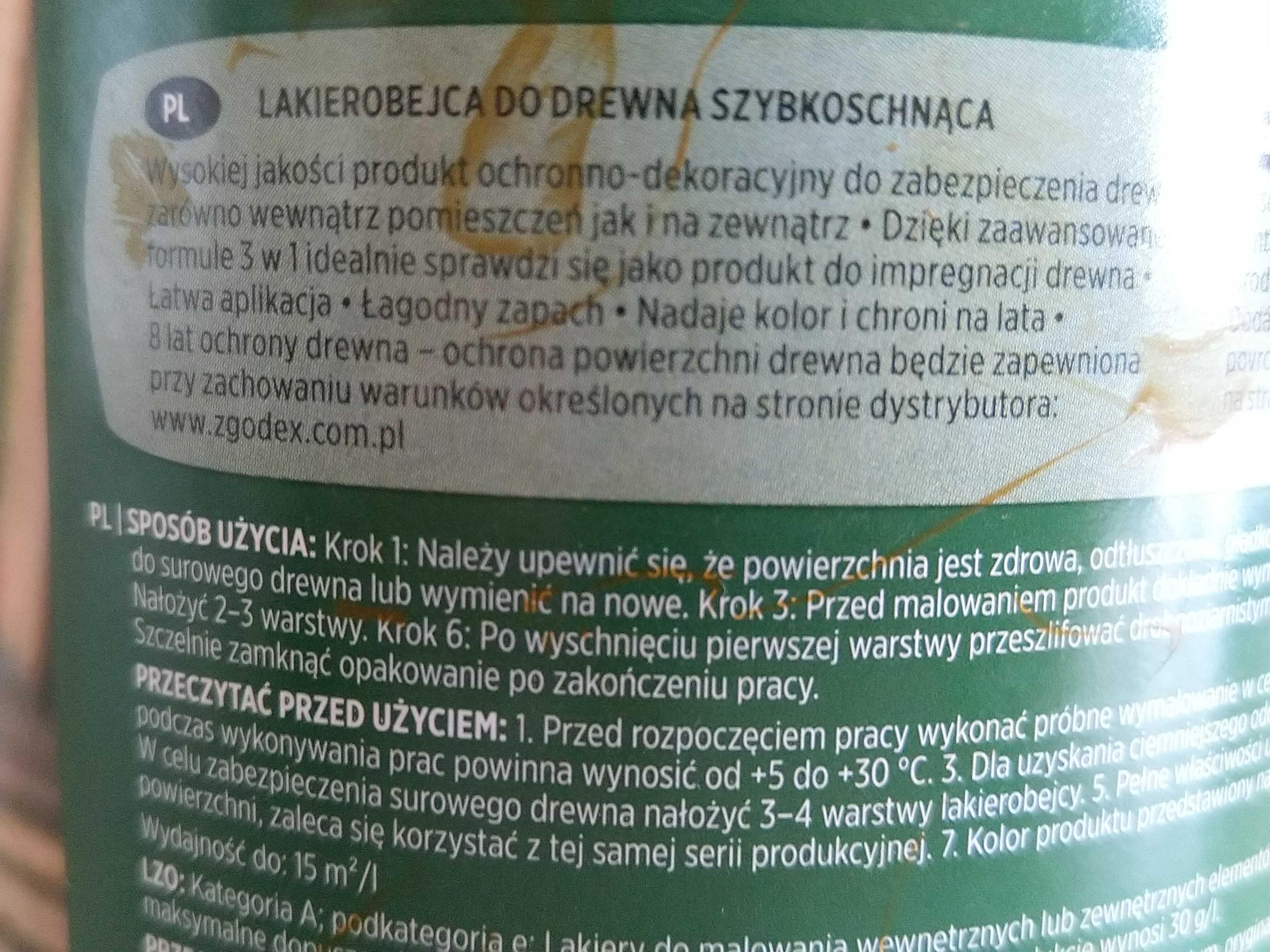 NAJTANIEJ Lakierobejca Bejca Do Drewna Ciemny Dąb Poj. 750 ml Połysk