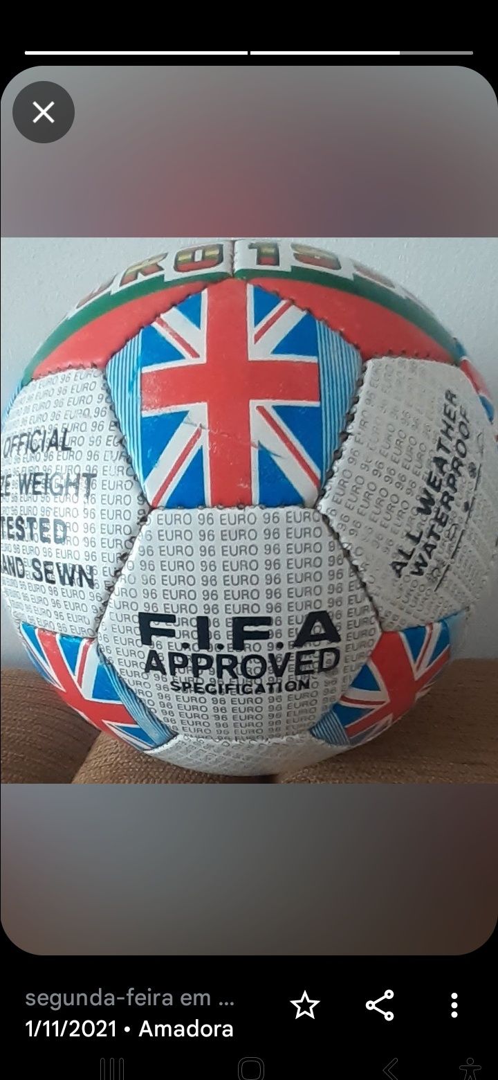 Futebol Euro 96 Bola Euro 1996 Produto Oficial