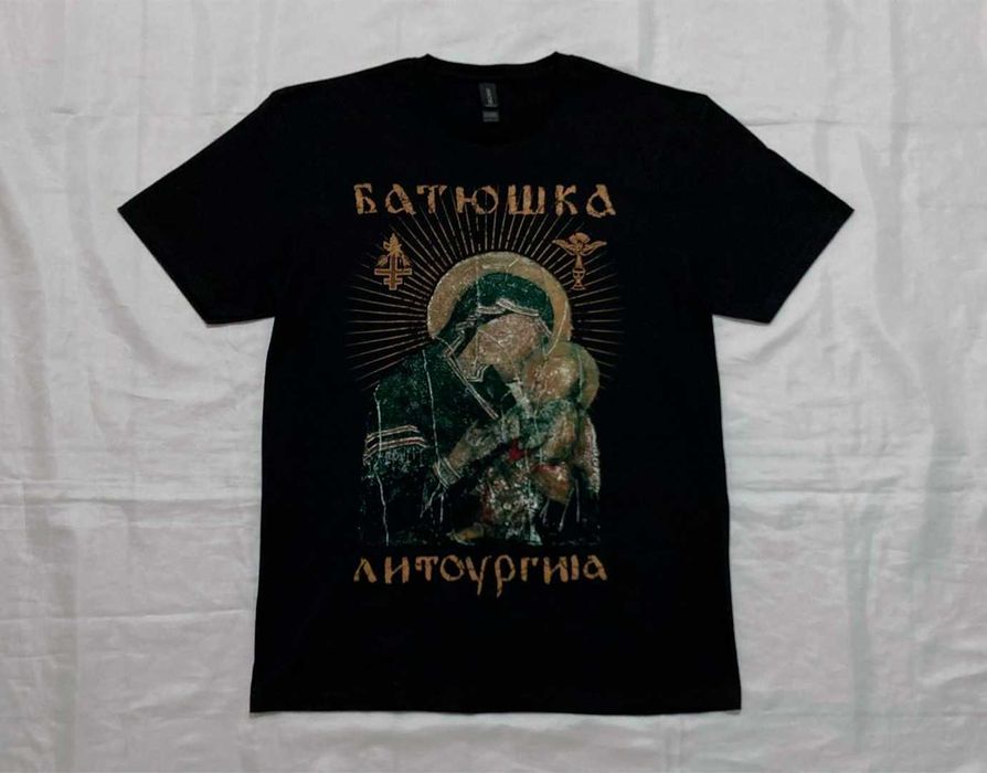 Футболка / мерч Батюшка - Литоургиiа - S , М , L , XL , XXL