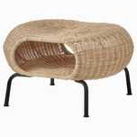 IKEA GAMLEHULT podnóżek, stolik rattanowy
