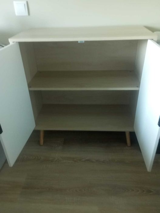 Conjunto de 2 aparadores carvalho e branco novos ou em separado