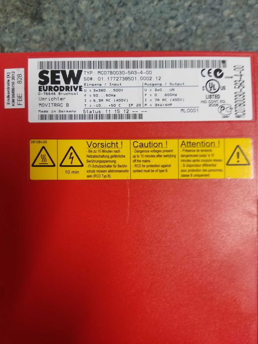 MC07B0030-5A3-4-00 SEW-Eurodrive Movitrac B / Falwonik