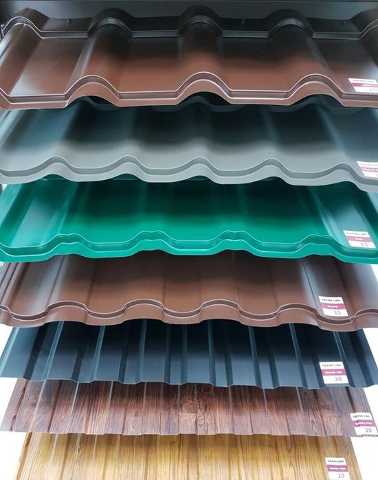 металлочерепица, профнастил, водосток от завода.