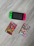 Konsola Nintendo Switch V2 + 2 Gry (Pokemon Scarlet, Mario Kart 8)