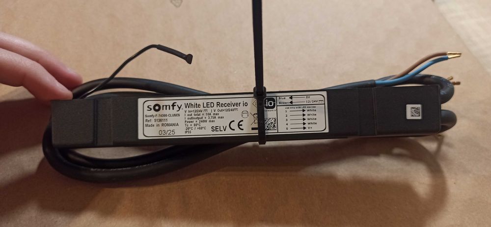 Somfy White LED Receiver io