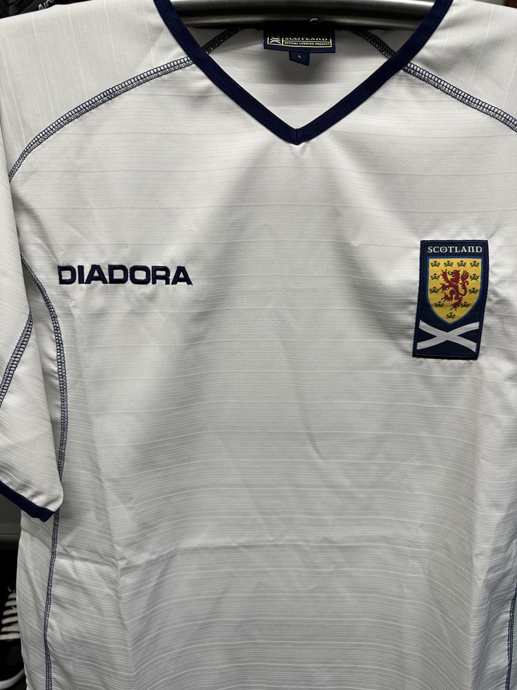 Vintage Diadora Jersey (Camisola) da Seleção Escócia 2003 - Produto Oficial