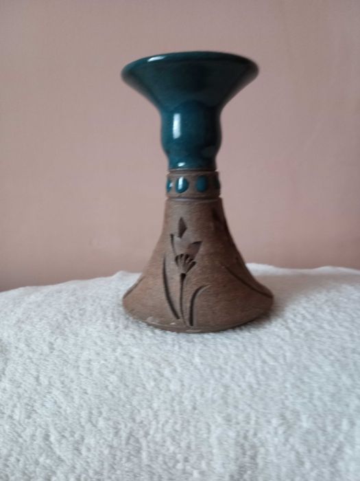 Świecznik ceramiczny, sygnowany