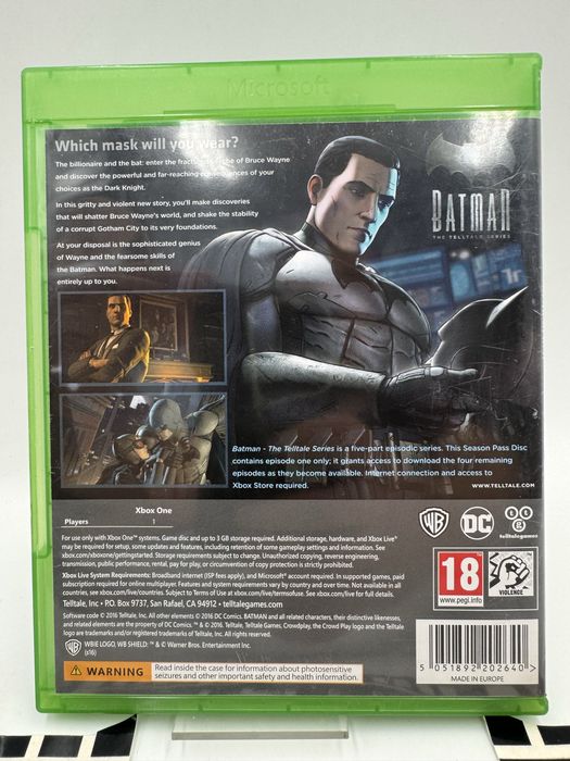 Batman the Telltale Series Xbox One Gwarancja