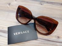 Квадратні жіночі сонцезахисні окуляри 4387 від Versace! Оригінал!