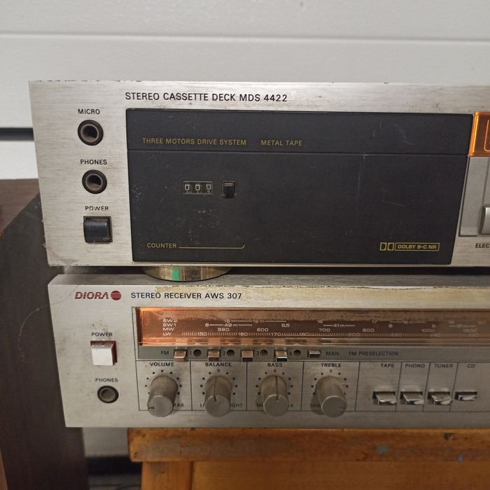 Diora zestaw AWS 307 + kaseciak szuflada Deck MDS4422 + deckCD gratis