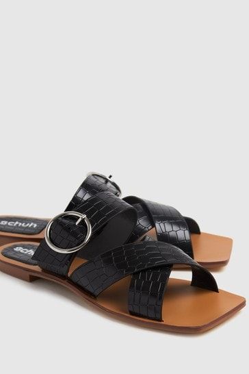 Buty klapki casual damskie z klamrą Schuh 39