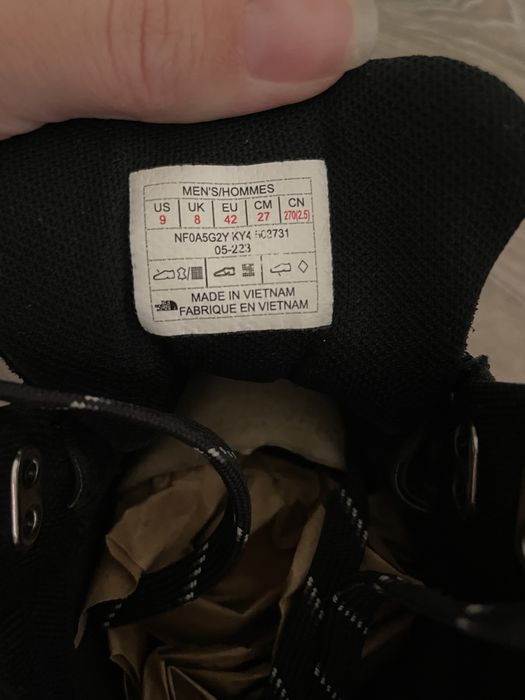 Круті чоловічі черевики The North Face розмір 42