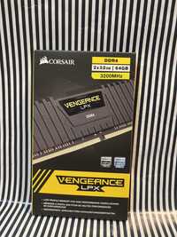 Модуль пам’яті DDR4 Corsair 64 GB (2x32GB) DDR4 3200 MHz Vengeance LPX