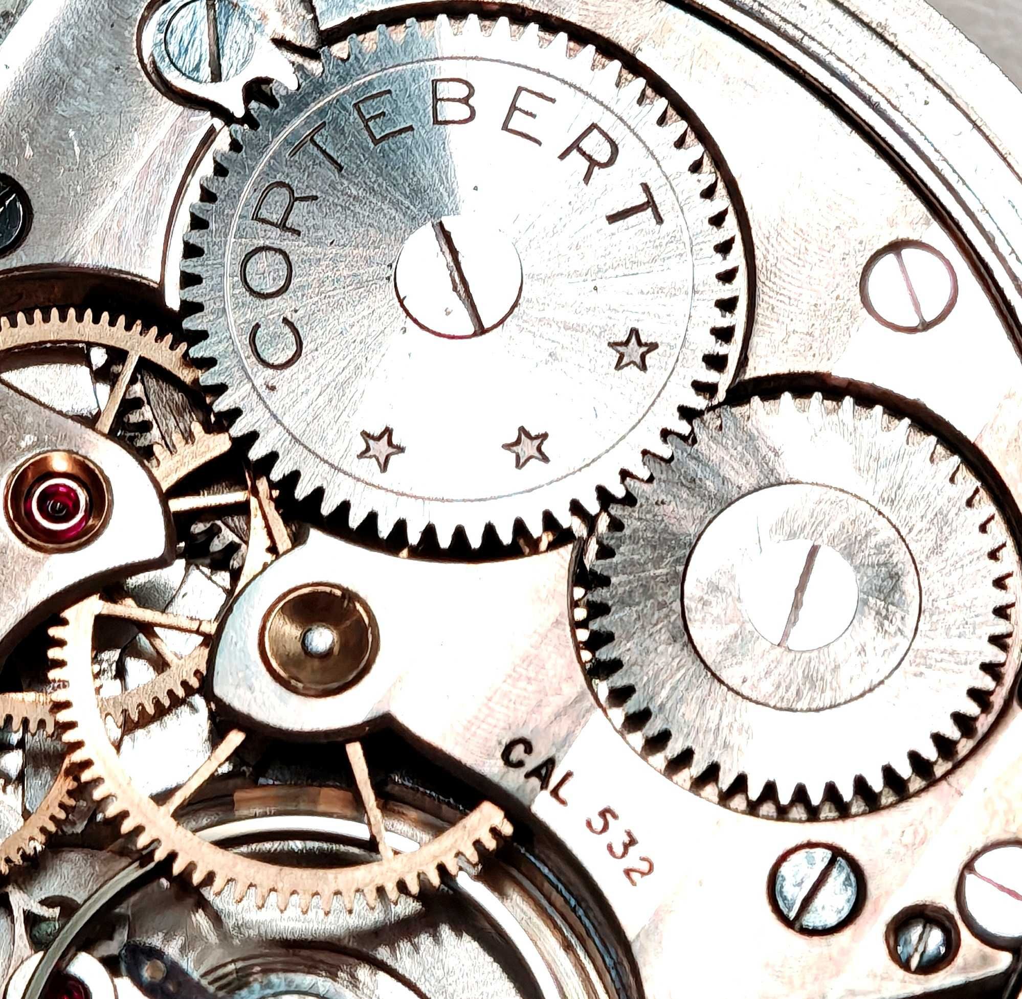 Zegarek Kieszonkowy CORTEBERT ANTIMAGNETIC 15J SWISS MADE Mechaniczny