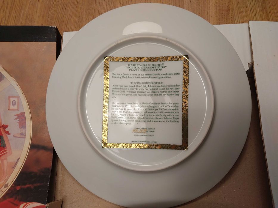 Harley Davidson Prezent Talerz Kolekcja Unikat Electra Glide 1999