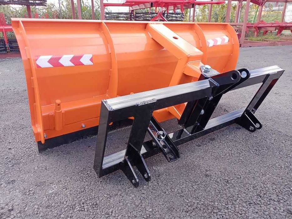 Pług do śniegu prosty skrętny 2x L P do odśnieżania zgarniacz spychacz