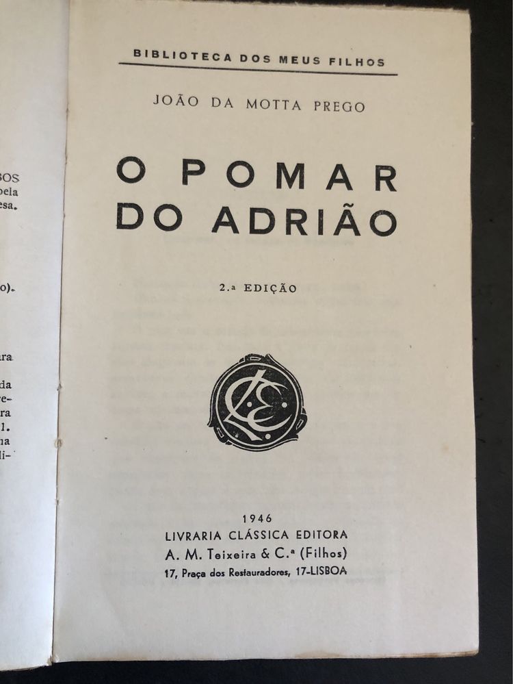 Livros da Livraria Classica Editora anos 40