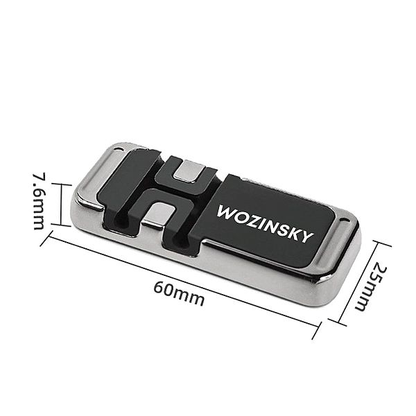 Wozinsky uchwyt na telefon magnetyczny z organizerem do kabli (WMCDO-B