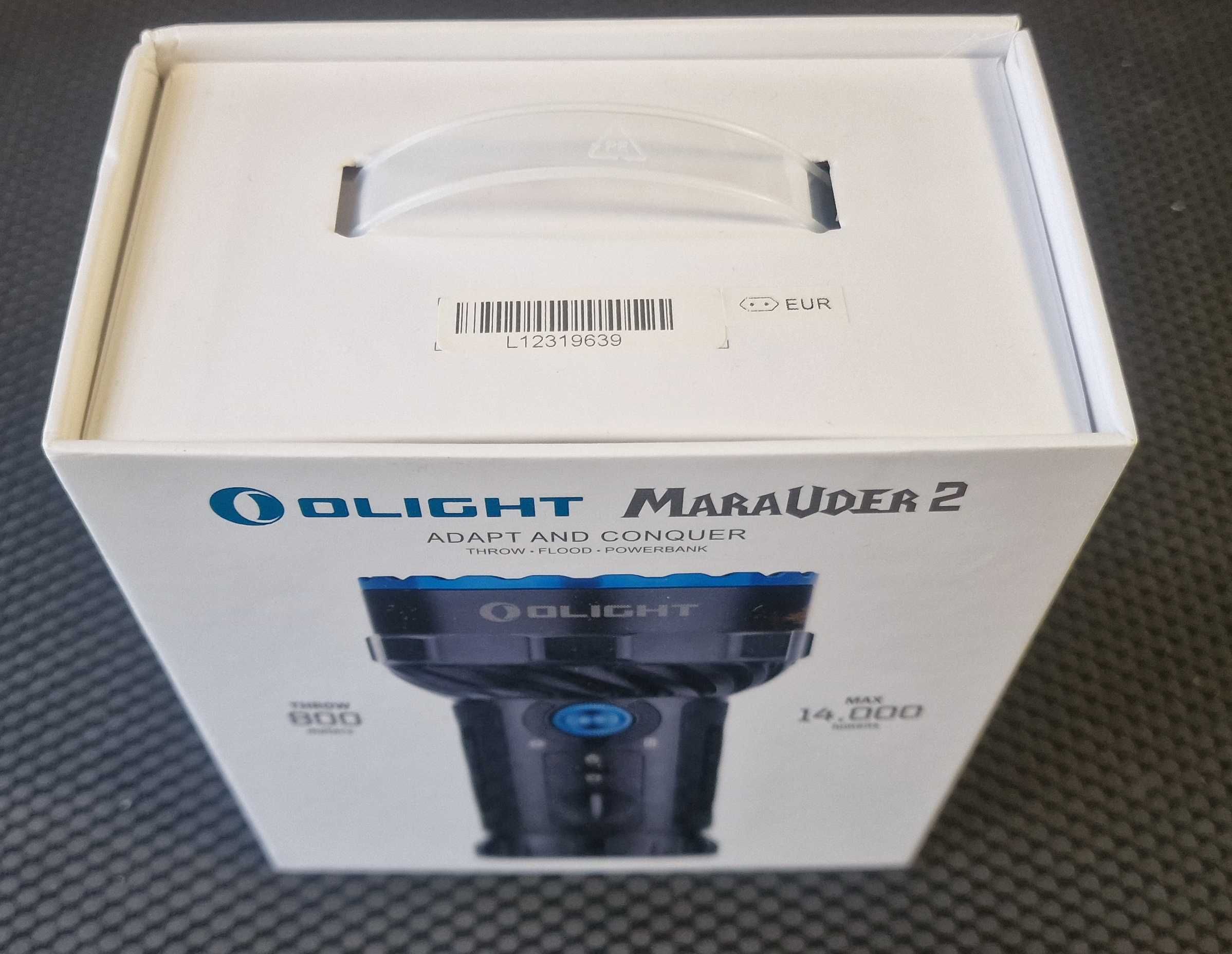 Latarka Olight Marauder 2 Cool White - 14000 lumenów, zasięg 800 m