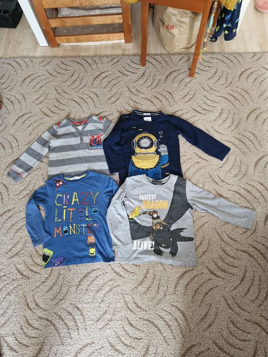 Koszulki z długim rękawem r.104-110