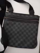 Louis vuitton duża meska nerka skóra monogram