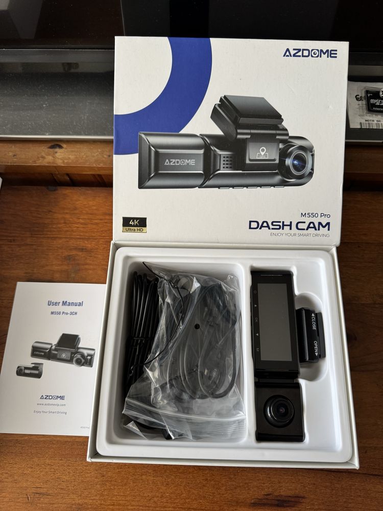 Dash Cam para TVDE AZDOME M550 Pro 4K Ultra HD