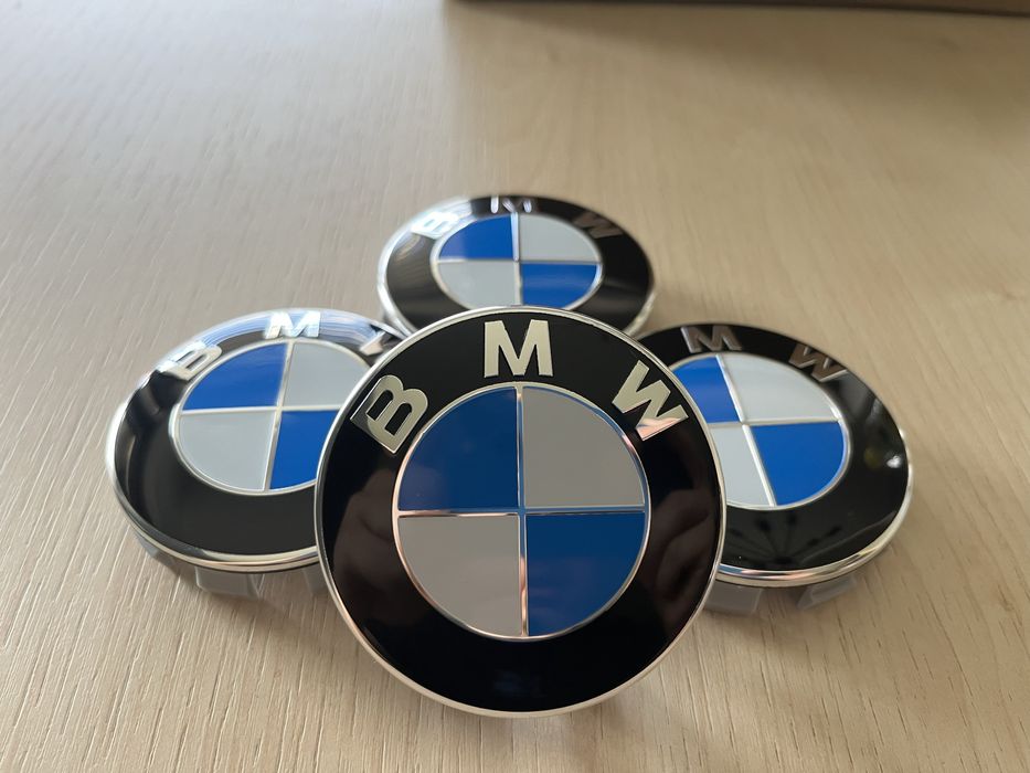 Dekielki do kół 4 sztuki BMW 68mm (kapsle, znaczki, Alu, dekle, felgi)