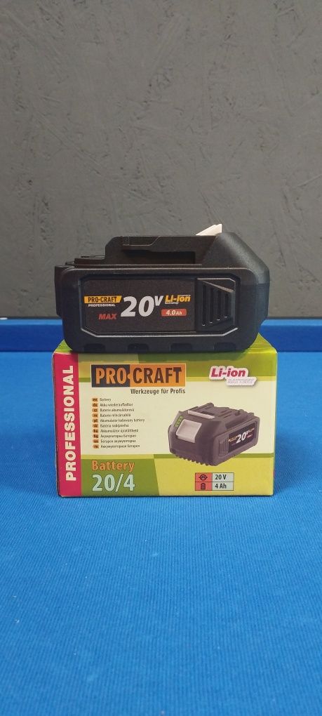 Акумуляторна батарея Procraft Battery20/4 (20В, 4Аг)