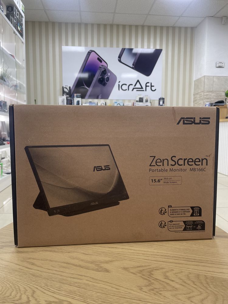 Портативний монітор ASUS ZenScreen MB166C (90LM07D3-B01170)